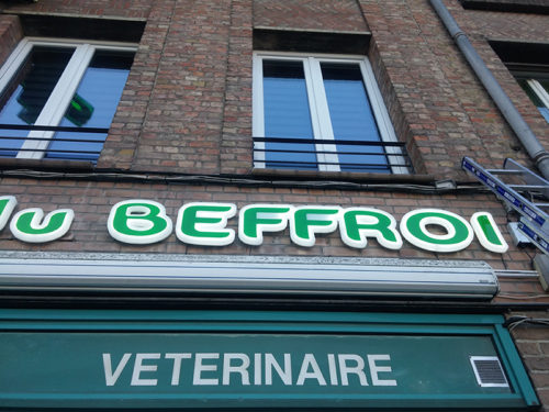 Enseigne lettres bloc Led