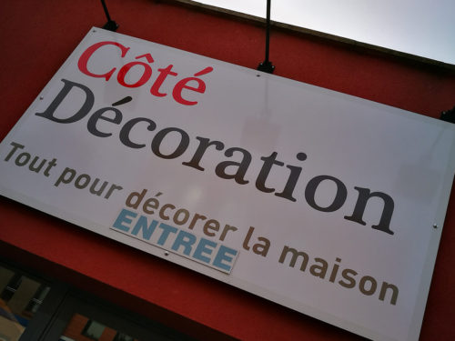 Panneau plat côté décoration