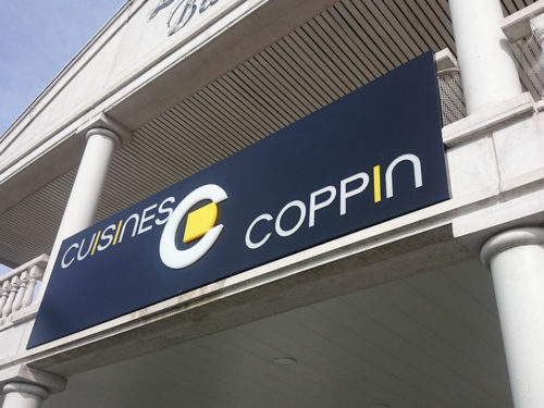 Enseigne panneau coquille cuisine coppin