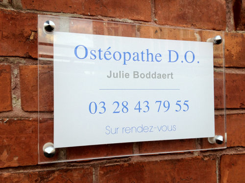 Plaque ostéopathe