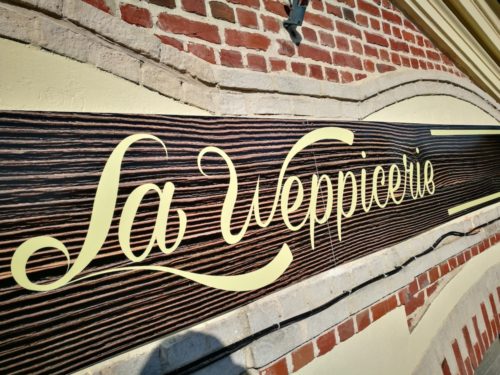 Enseigne panneau plat Weppicerie