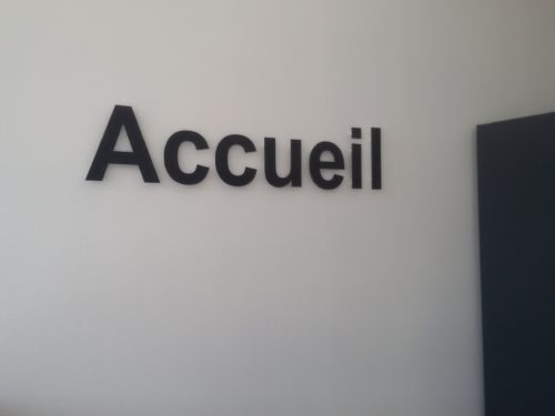 Lettre découpées accueil