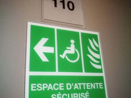Plaque numéro sécurité
