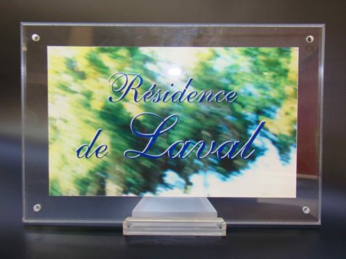 Plaque Résidence de Laval