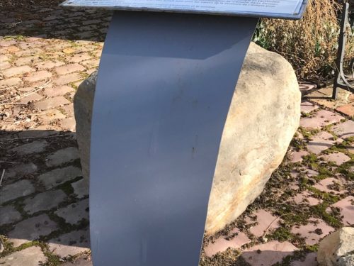 Pupitre pour panneau historique